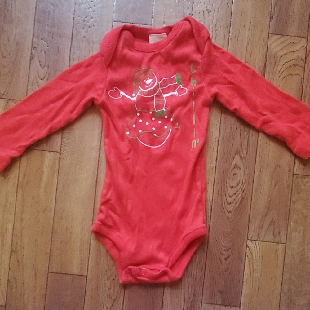 Snow man onsie